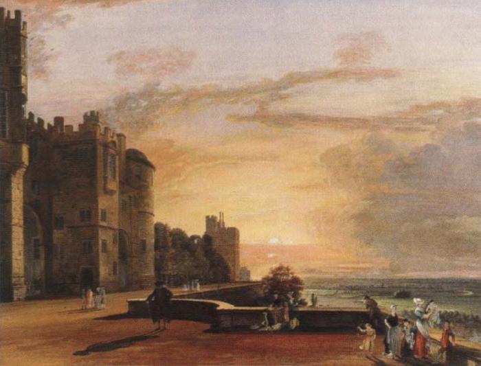 Paul Sandby Munn windsor castle,north terrace